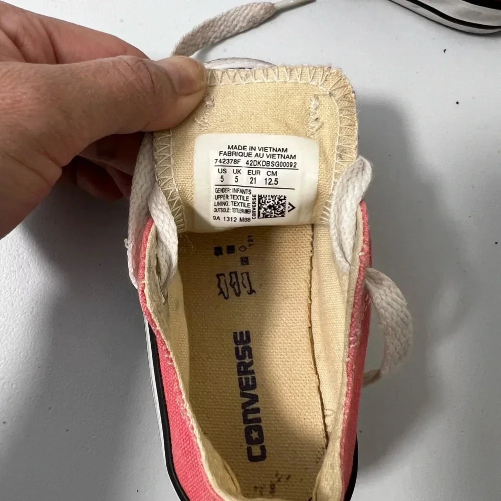 Toddler Pink Converse Size 5